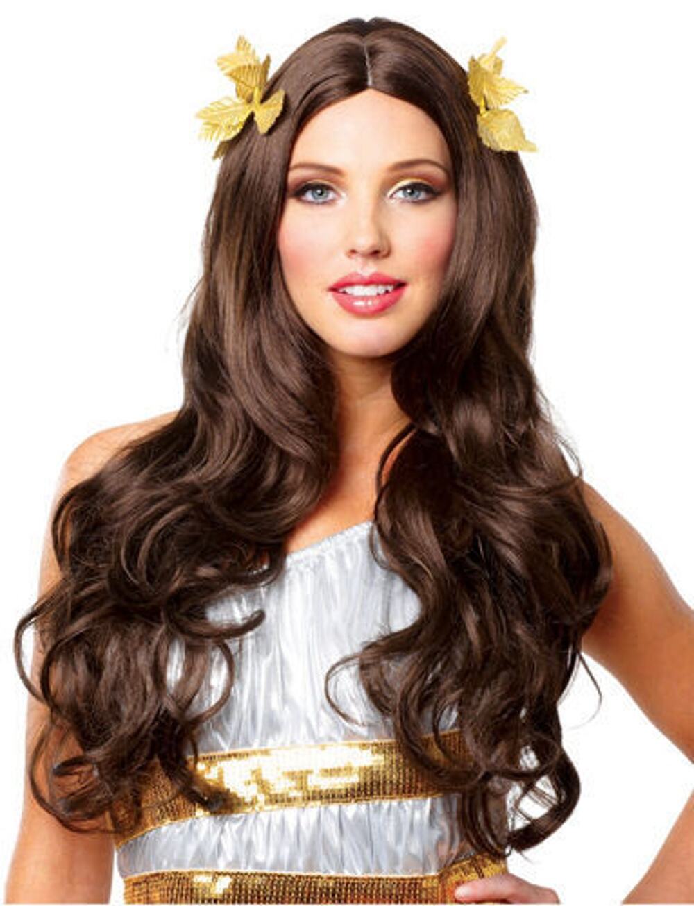Women's Greek Goddess Halloween Wig - Brunette